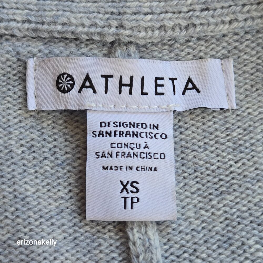 Athleta Spirit Wool Cashmere Ombre Wrap Duster Sweater Cardigan - Picture 3 of 15